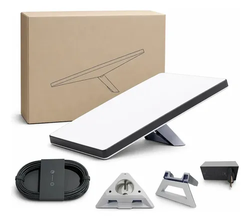 Kit completo de internet via satélite com antena, base, cabo e fonte